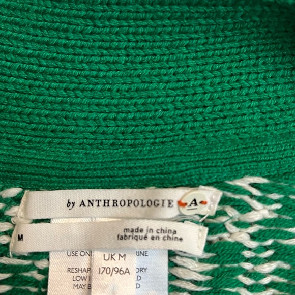 Anthropologie Krisha Cardigan Green open front NWOT - Picture 10 of 12